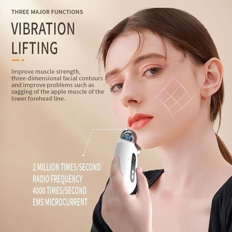 image-Facial Massager EMS Roller Microcurrent Face Lifting Machine V-Face