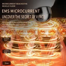 image-Facial Massager EMS Roller Microcurrent Face Lifting Machine V-Face