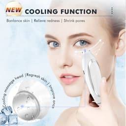 image-Ice Compress Neck Facial Massager LED Photon Skin Care EMS Face