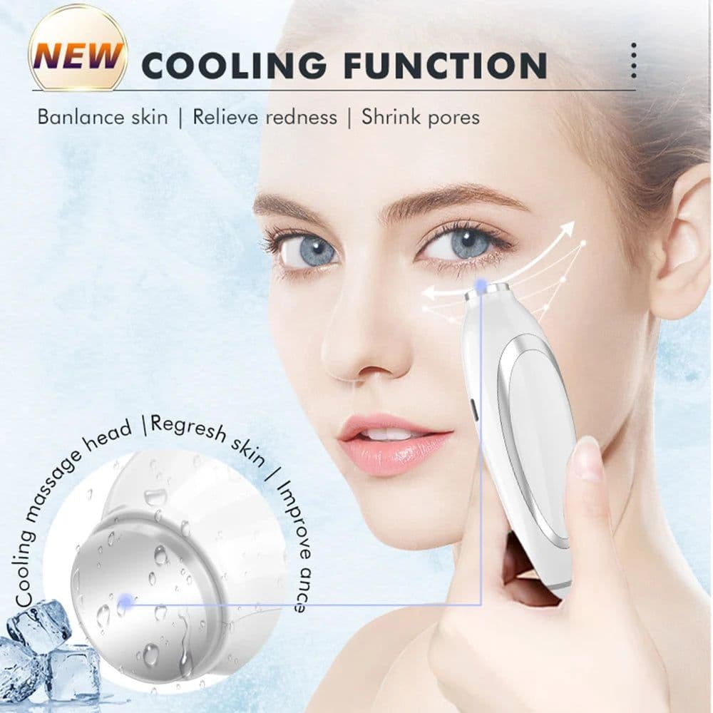 image-Ice Compress Neck Facial Massager LED Photon Skin Care EMS Face