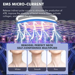 image-Ice Compress Neck Facial Massager LED Photon Skin Care EMS Face