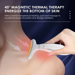 image-Ice Compress Neck Facial Massager LED Photon Skin Care EMS Face