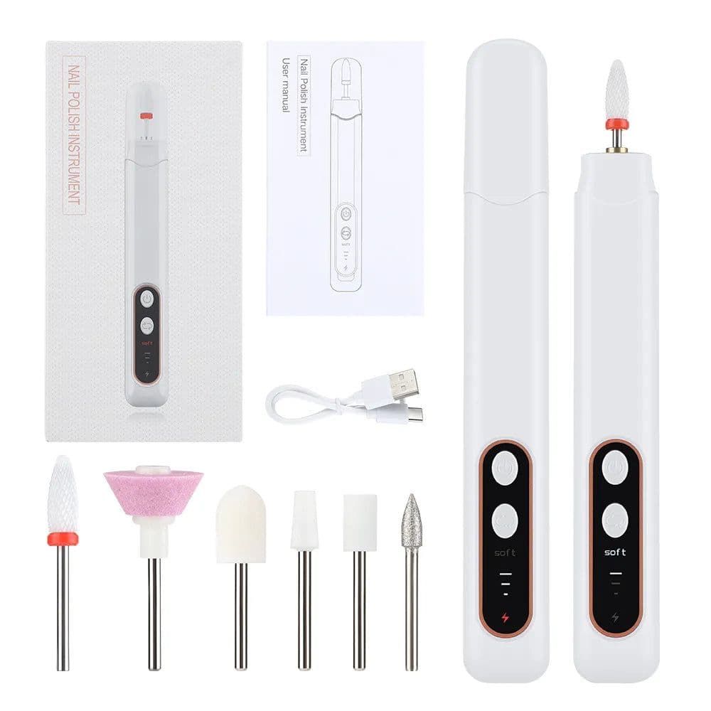 image-4 In 1 Professional MINI Electric Nail Drill Kit Manicure Pedicure