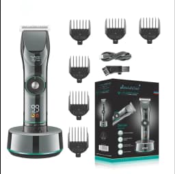 image-Hair Cutting Machine Adjustable Hair Trimmer Cordless Clipper Electric