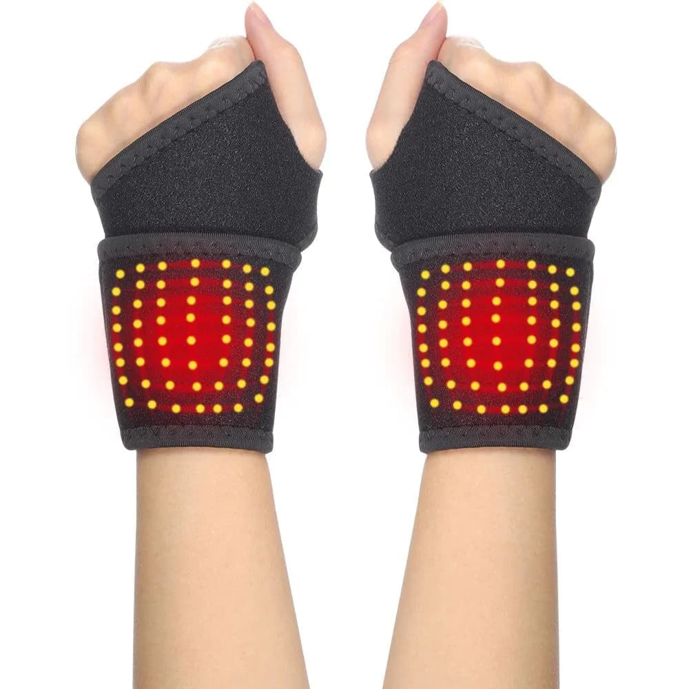 image-Heating Foam Wristbands Wrapped Joint Self-Heating Wrist Support Brace