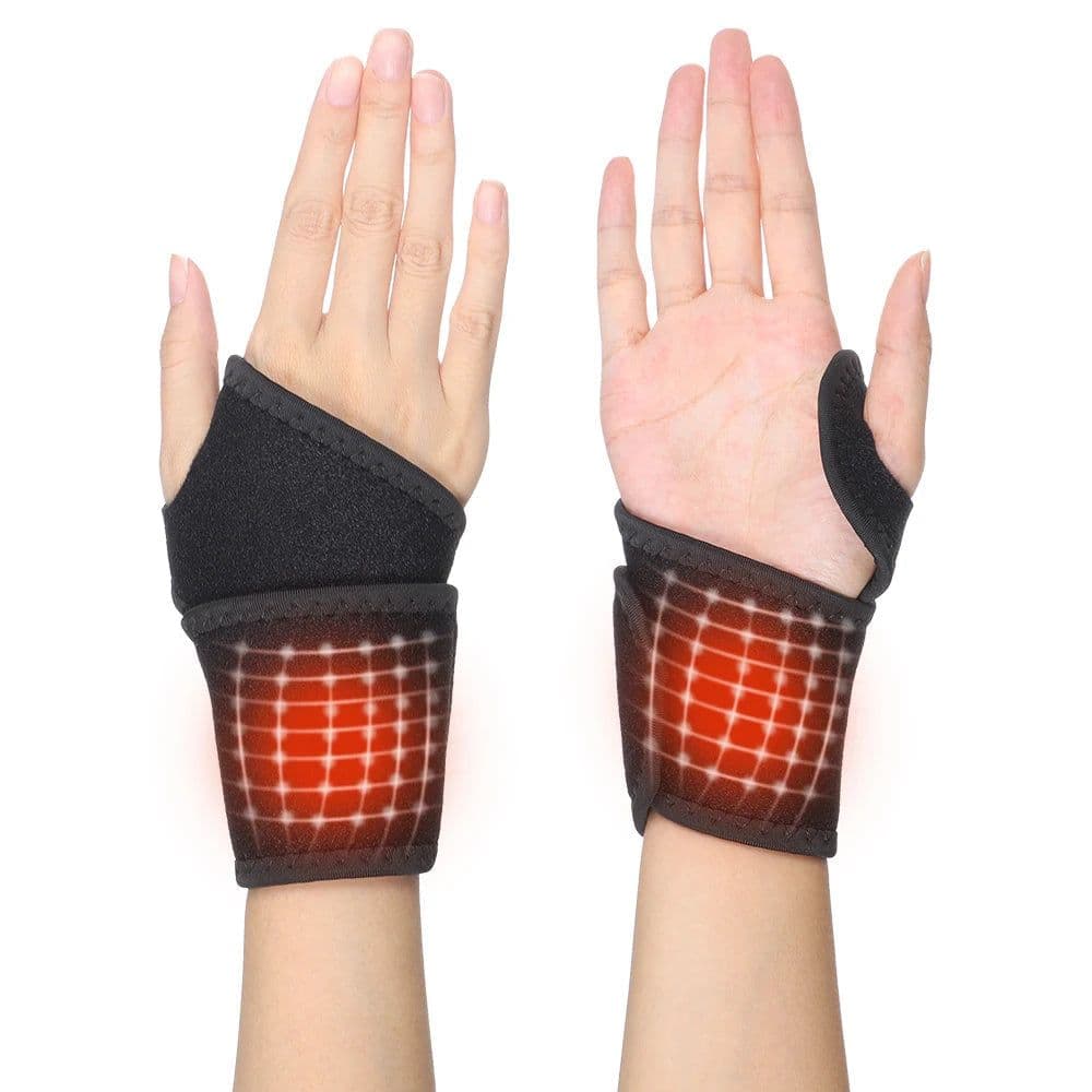 image-Heating Foam Wristbands Wrapped Joint Self-Heating Wrist Support Brace