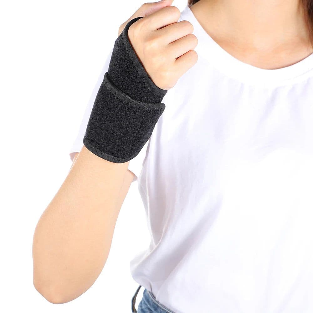 image-Heating Foam Wristbands Wrapped Joint Self-Heating Wrist Support Brace