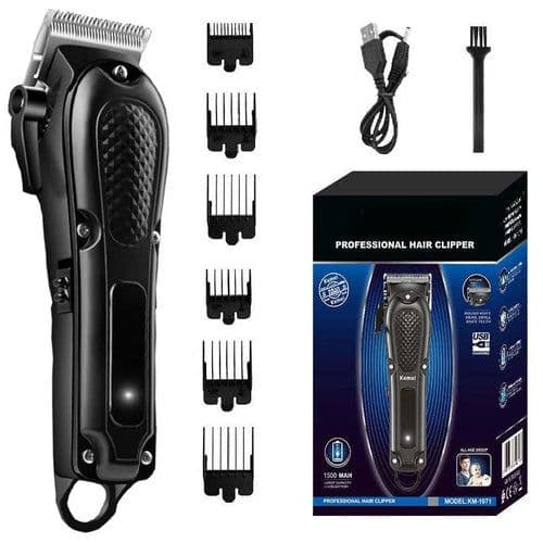image-Rechargeable Hair Clipper Cordless Beard Hair Trimmer for Men Powerful