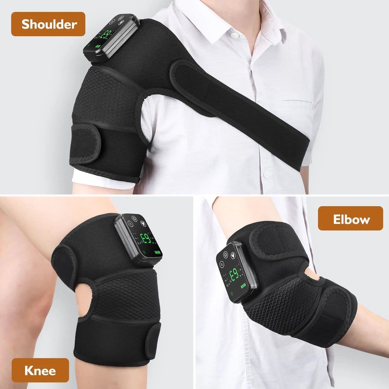 image-Thermal Knee Massager 3 in 1 Shoulder Knee Elbow Heating Massage