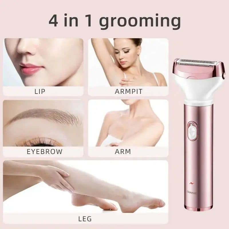 image-4 in 1 Electric Razor for Women Shaver Lady Shaver Body Hair Trimmer