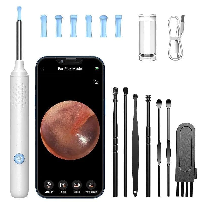image-WIFI Camera Earwax Remover N30 Pro with 6 LEDs 1080P High-definition