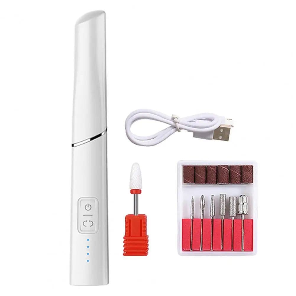 image-Electric Manicure Drill Set Wireless Rechargeable Nail Grinder Low