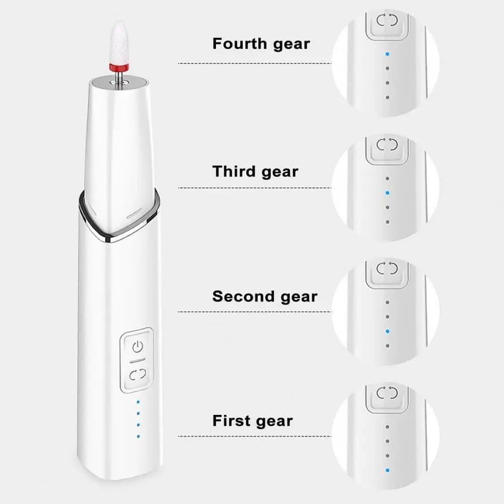 image-Electric Manicure Drill Set Wireless Rechargeable Nail Grinder Low