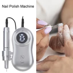 image-35000 RPM Electric Nail Polish Drill Mini 2 in 1 Electric Nail File