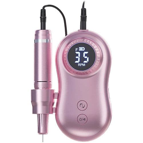 image-35000 RPM Electric Nail Polish Drill Mini 2 in 1 Electric Nail File