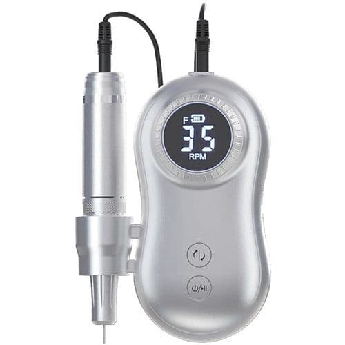 image-35000 RPM Electric Nail Polish Drill Mini 2 in 1 Electric Nail File