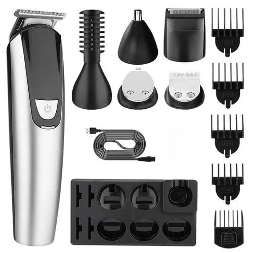 image-6 in 1 Changing Head Electric Clippers Household Men's Multifunctional