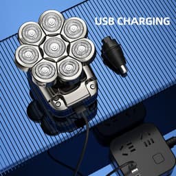 image-8D Men's Electric Shaver Wet Dry Beard Hair Trimmer Electric Razor