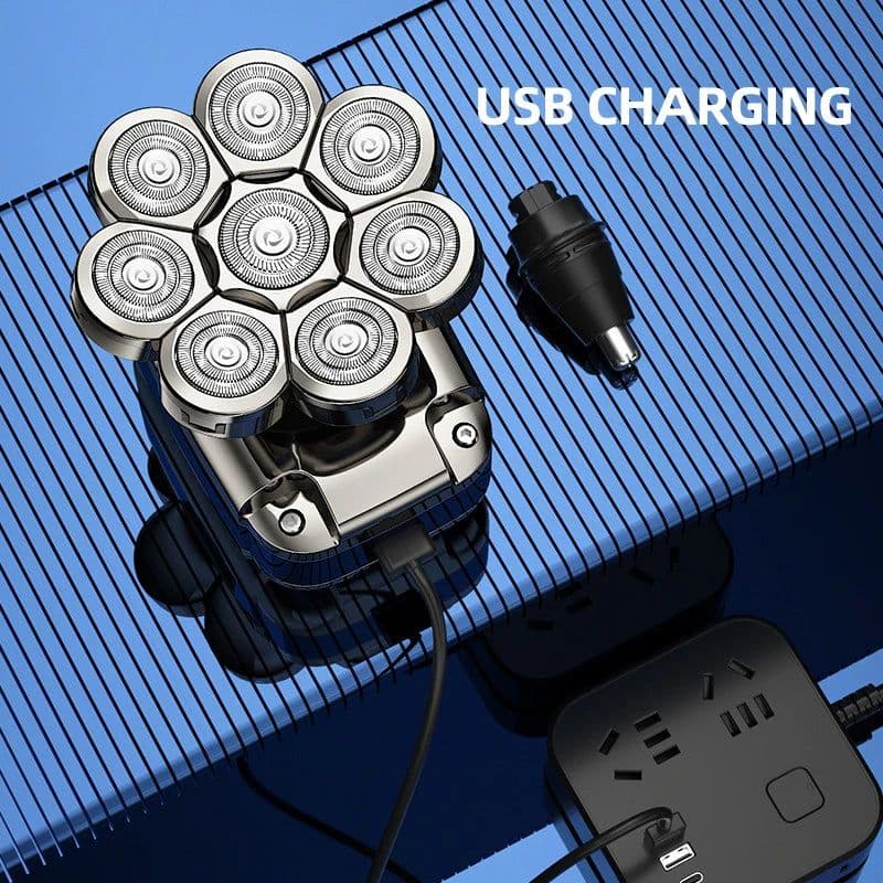 image-8D Men's Electric Shaver Wet Dry Beard Hair Trimmer Electric Razor