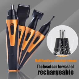 image-4 in 1 Rechargeable Electric Nose Hair Trimmer Removal Clipper Shaver