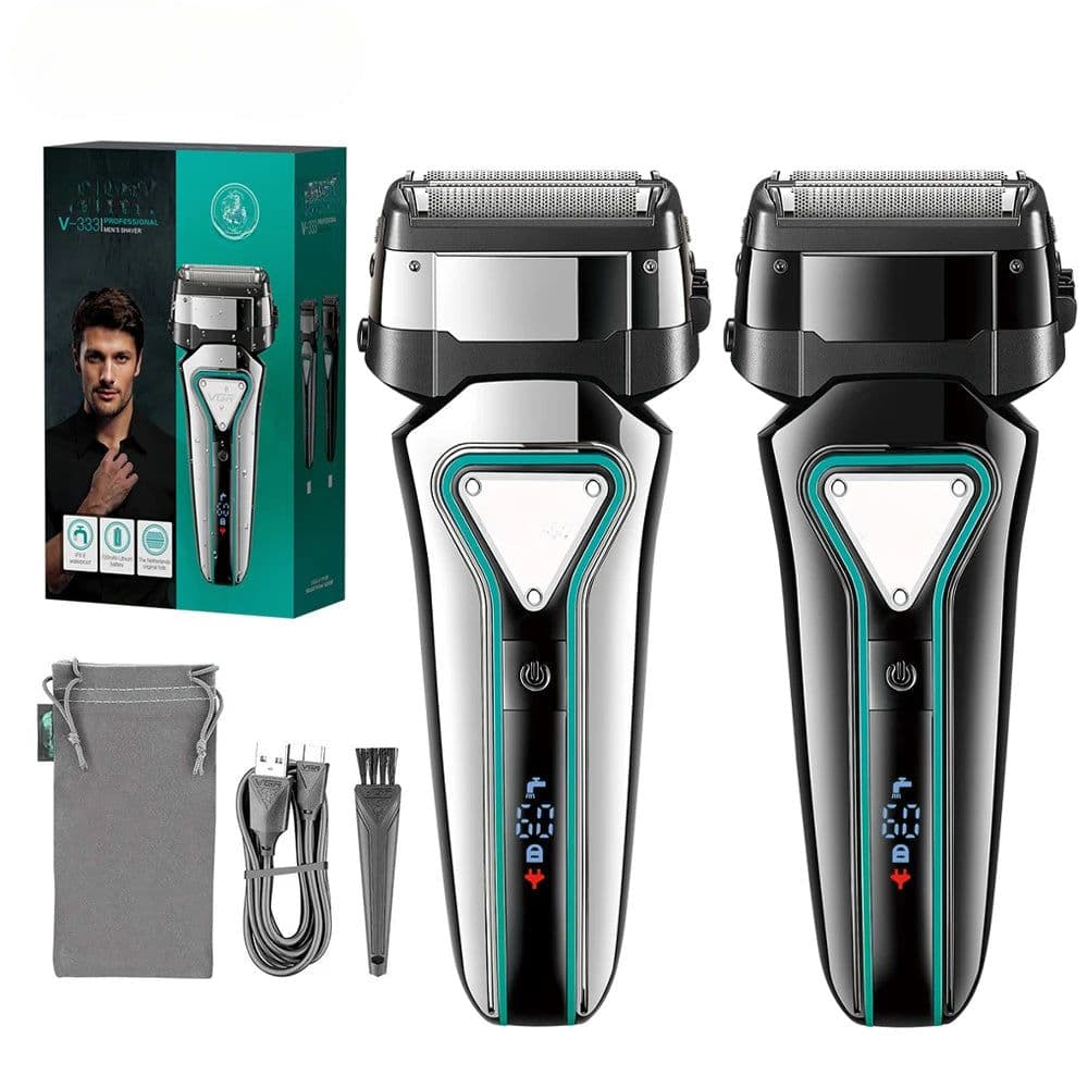 image-Electric Shaver Professional Razor Waterproof Beard Trimmer Floating