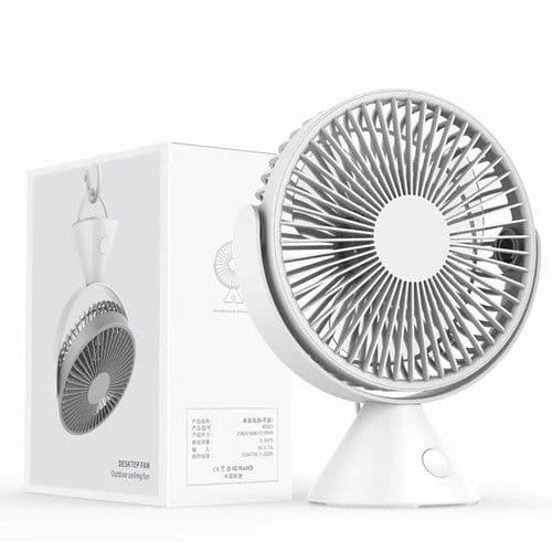 image-Desk Fan Smart Home Portable Cooling Fan Can Hanging Upright Fan Usb