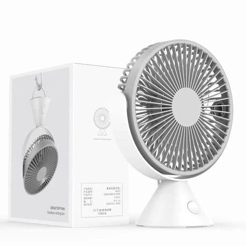 image-Desk Fan Smart Home Portable Cooling Fan Can Hanging Upright Fan Usb