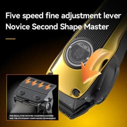 image-Professional Barber Hair Clipper Brushless Motor DLC Fade Blade Hair