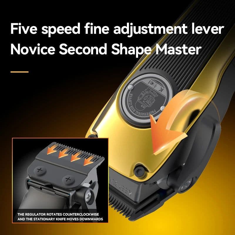 image-Professional Barber Hair Clipper Brushless Motor DLC Fade Blade Hair