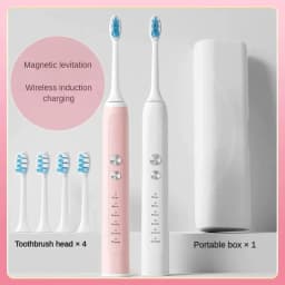 image-Toothbrush Wireless Charging Travel Case IPX7 Dupont Soft Bristle