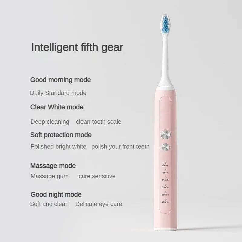 image-Toothbrush Wireless Charging Travel Case IPX7 Dupont Soft Bristle