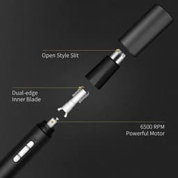 image-Multifunctional Electric Nose Ear Hair Trimmer for Men Painless