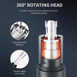 image-Multifunctional Electric Nose Ear Hair Trimmer for Men Painless