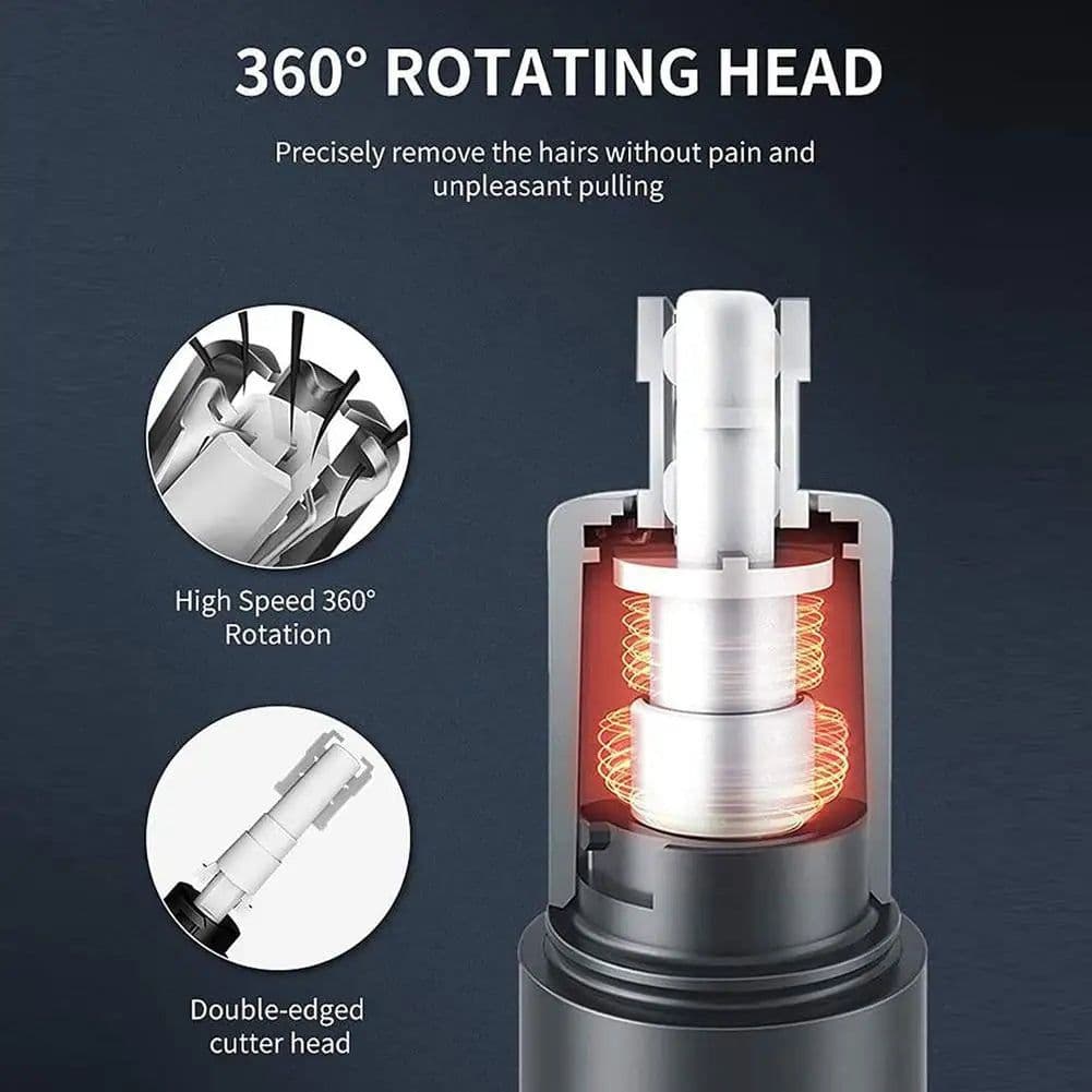 image-Multifunctional Electric Nose Ear Hair Trimmer for Men Painless