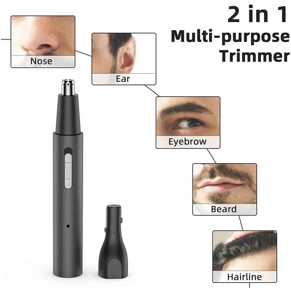 image-Multifunctional Electric Nose Ear Hair Trimmer for Men Painless