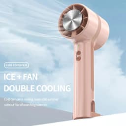image-2000mAh Air Cooler Handheld Fan Rechargeable Mini Fan Portable Air