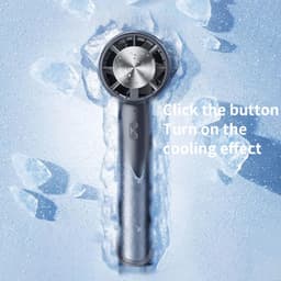 image-2000mAh Air Cooler Handheld Fan Rechargeable Mini Fan Portable Air