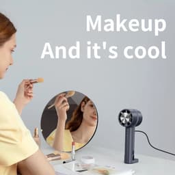 image-2000mAh Air Cooler Handheld Fan Rechargeable Mini Fan Portable Air