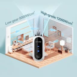 image-Long Battery Life Easy Charging Hanging Negative Ions Purify Air