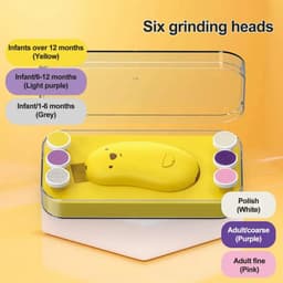 image-Electric Nail Polisher Rechargeable Baby Electric Nail Trimmer with