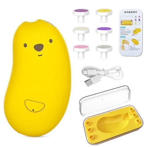 image-Electric Nail Polisher Rechargeable Baby Electric Nail Trimmer with