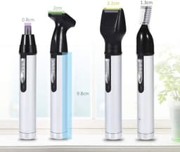 image-Rechargeable Nose Ear Hair Trimmer For Men&Women Grooming Kit Electric