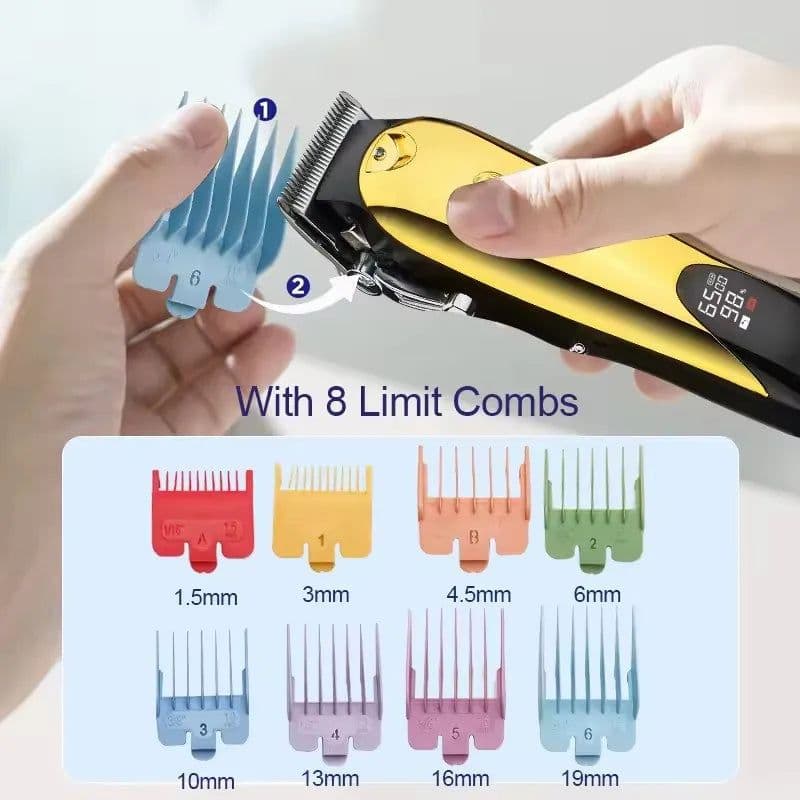 image-Electric Hair Clipper Men Rechargeable Shaver Beard Barber Hair