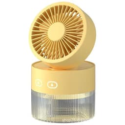image-Spray Cooling Fan USB Mini Fan Desktop Turbine Foldable Cold Air