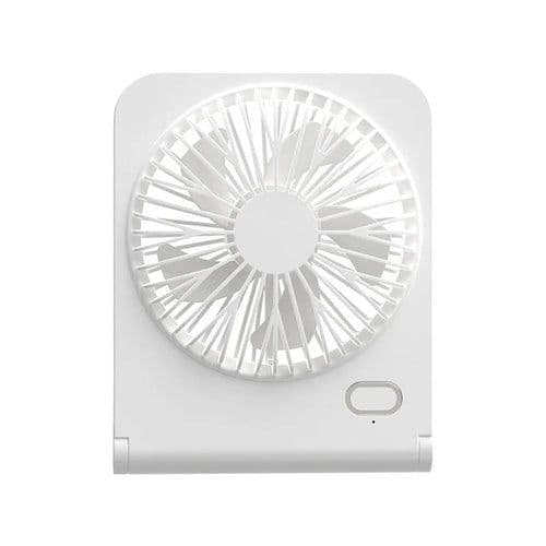 image-Small Desk Fan 2000mAh USB Rechargeable Cooling Fan 3 Speed Cool Wind