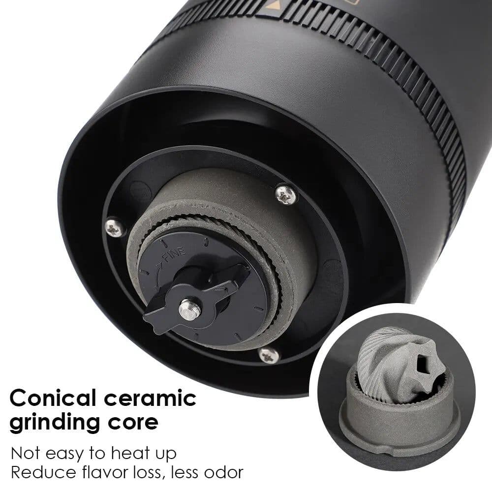 image-Coffee Grinder USB Charge Professional Ceramic Grinding Core Coffee