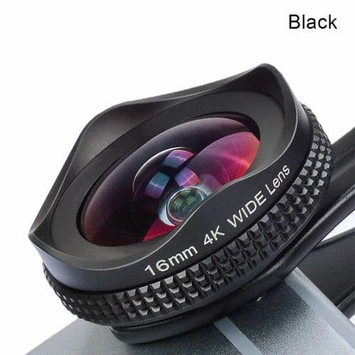image-16mm 4K Super Wide Angle Macro Phone Lens 2 in 1 15X Distortionless HD