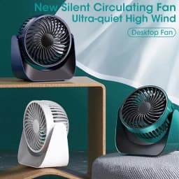 image-Wide-angle Air Supply Desktop Mini Usb Rechargeable Turbo Electric Fan