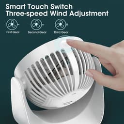 image-Wide-angle Air Supply Desktop Mini Usb Rechargeable Turbo Electric Fan