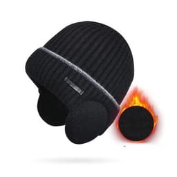image-Winter Hats for Men and Women Unisex Knit Wool Hat Thick Fleece Lined